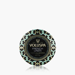 French Linen - Mini Tin Candle