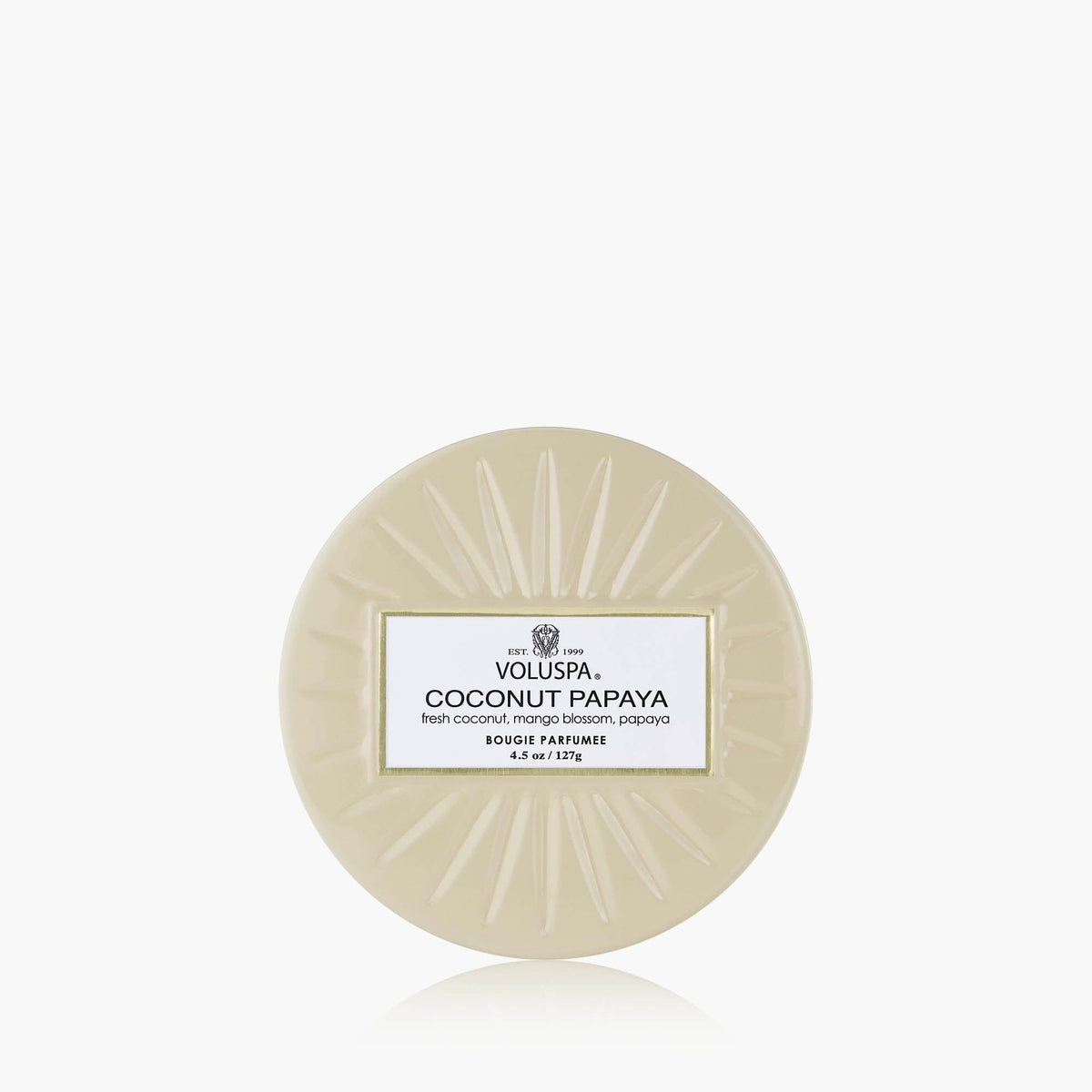 Coconut Papaya - Mini Tin Candle