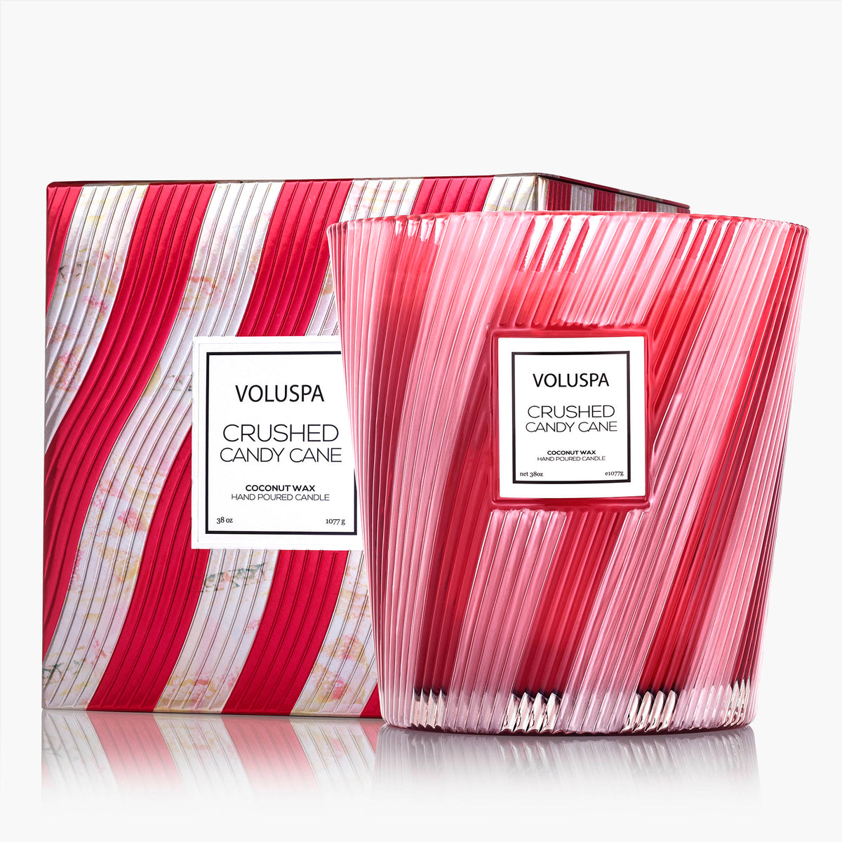 Crushed Candy Cane - 3 Wick Hearth Candle