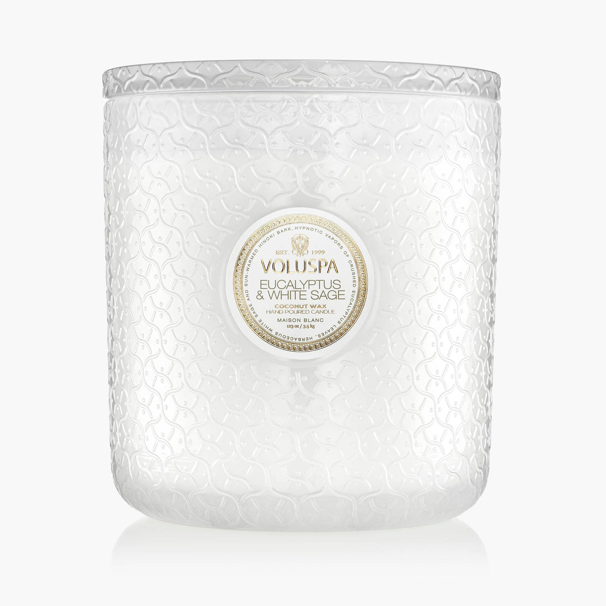 Eucalyptus & White Sage - 5 Wick Hearth Candle