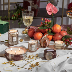 Gilt Pomander & Hinoki - 3 Wick Tin Candle