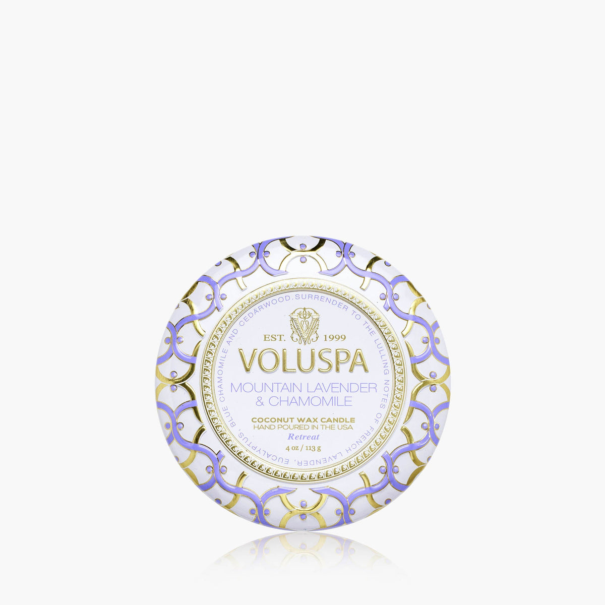 Mountain Lavender & Chamomile - Mini Tin Candle