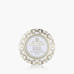 Suede Blanc - Mini Tin Candle